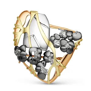 Брошь из желтого золота