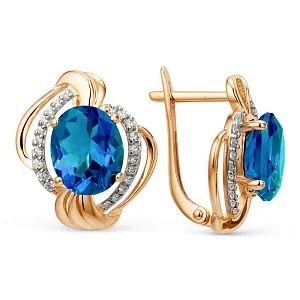 Серьги из красного золота