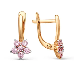 Серьги из красного золота