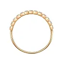 Кольцо из красного золота с бриллиантами