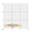 Кольцо из красного золота