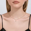 Подвеска из красного золота с фианитом