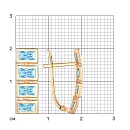 Серьги из красного золота с swiss топазами