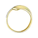 Кольцо из желтого золота с бриллиантами