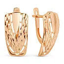 Серьги из красного золота