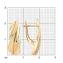 Серьги из красного золота