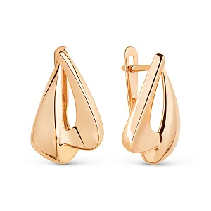 Серьги из красного золота