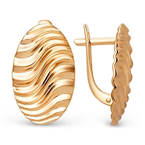 Серьги из красного золота