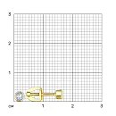 Серьги пусеты из желтого золота с бриллиантами