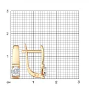 Серьги из красного золота