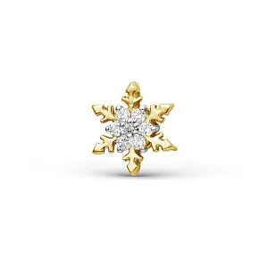 Подвеска из желтого золота с фианитами