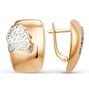 Серьги из красного золота