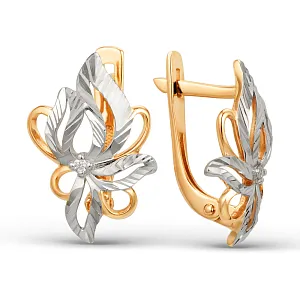 Серьги из красного золота