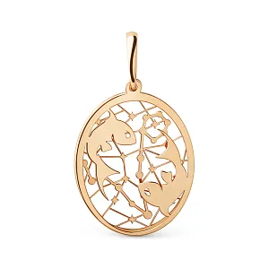 Подвеска из красного золота