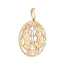 Подвеска из красного золота