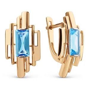 Серьги из красного золота