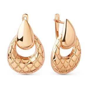 Серьги из красного золота