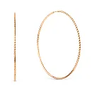 Серьги конго из красного золота