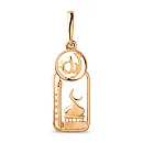 Подвеска из красного золота