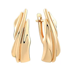 Серьги из красного золота