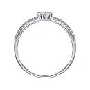 Кольцо из белого золота с бриллиантами