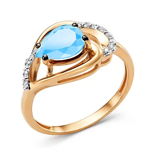 Кольцо из красного золота