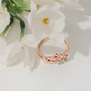 Кольцо из красного золота с фианитами