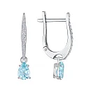 Серьги из белого золота