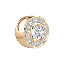 Подвеска из красного золота с бриллиантами