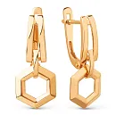 Серьги из красного золота