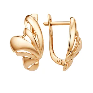 Серьги из красного золота