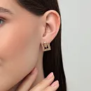 Серьги из красного золота