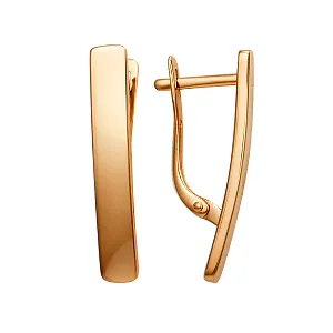 Серьги из красного золота