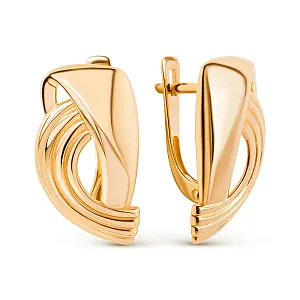 Серьги из красного золота