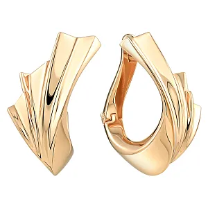 Серьги из красного золота