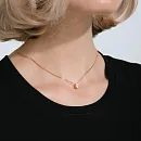 Подвеска из красного золота с фианитом