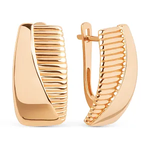 Серьги из красного золота