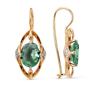 Серьги из красного золота