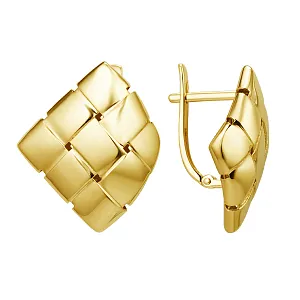 Серьги из желтого золота