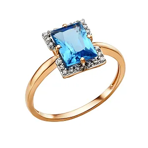 Кольцо из красного золота