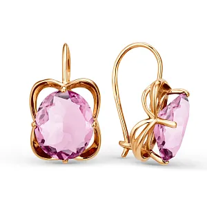 Серьги из красного золота