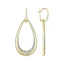 Серьги из желтого золота с бриллиантами