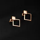 Серьги пусеты из красного золота