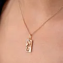 Подвеска из красного золота с фианитами