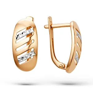 Серьги из красного золота