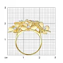 Кольцо из желтого золота с бриллиантами