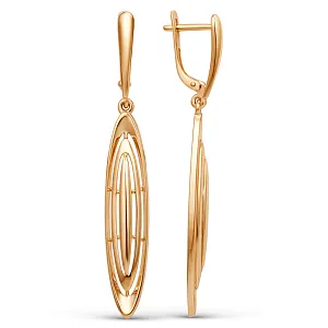 Серьги из красного золота