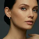 Серьги из красного золота с бриллиантами