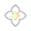 Подвеска из красного золота с фианитами