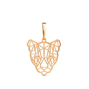 Подвеска из красного золота